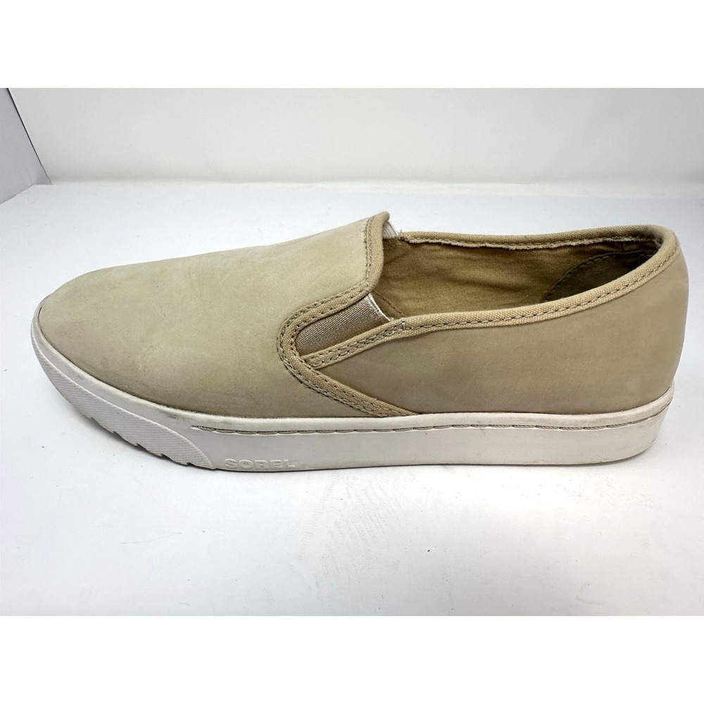 SOREL Campsneak Slip On Sneakers Womens Size 10 Oatmeal Tan Suede NL3183-241 - Picture 5 of 11